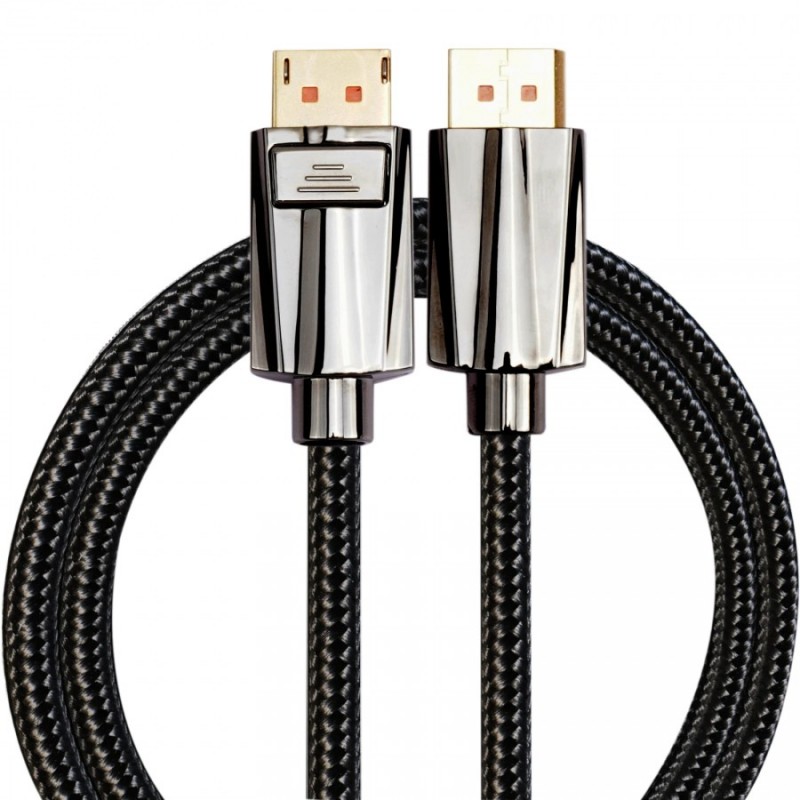 VCom кабел Display Port 2.1 DP M / M - 16K, Black - CG655-2.0m, CG655-2.0