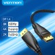 Vention кабел Display Port 1.4 DP M / M 8K 1m - Cotton Braided, Black - HCCBF, HCCBF