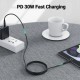 Acefast Кабел USB-C to Lightning  30W 1.20m MFI Certified TPE - C3-01 - White, ACEFAST-C3-01-WH