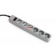 Gembird протектор Surge Protector - SPG6-B-6C - 6 x Schuko, 1.8 m, IP20