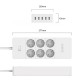 Orico протектор Surge Protector - 6 x Schuko, 5 x USB 2.4A Charging, 4000W, 1.5m - HPC-6A5U-V1-EU-WH-HPC-6A5U-V1-EU-WH