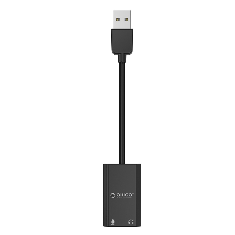 Orico външна звукова карта USB Sound card - Headphones, Mic, Black - SKT2-BK, SKT2-BK-BP