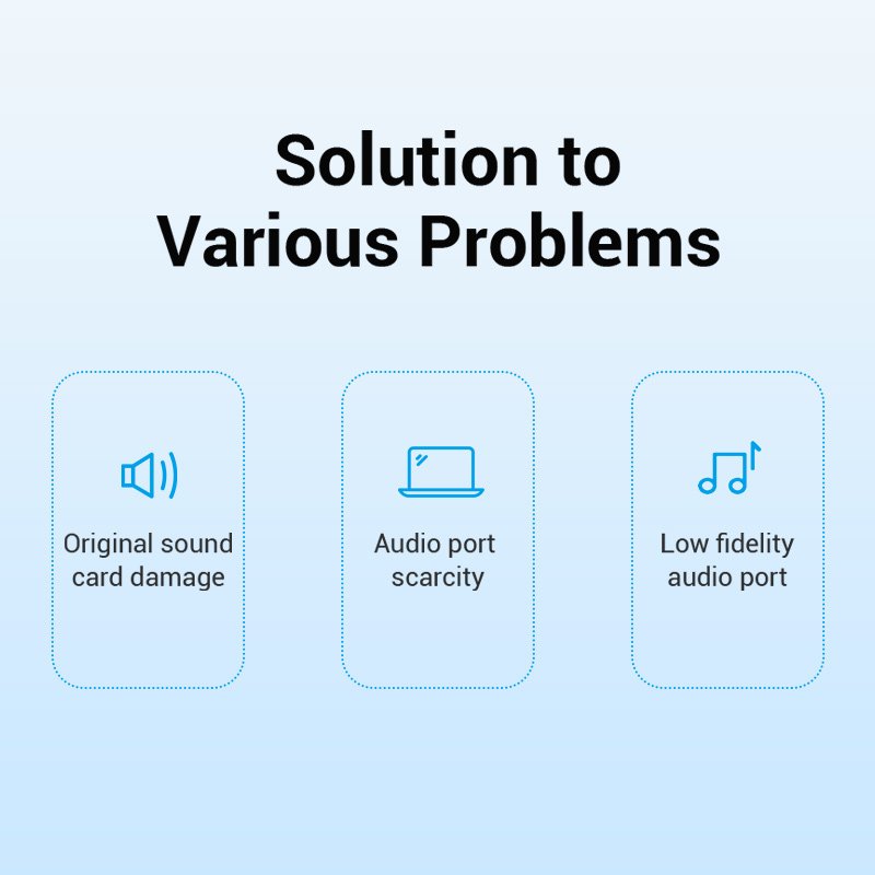 Vention външна звукова карта USB Sound card - Headphones, Mic, Silver - VAB-S13, VAB-S13