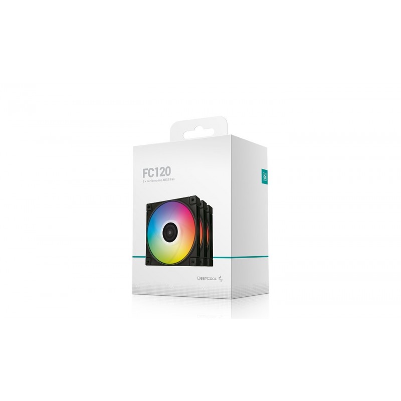 DeepCool Комплект вентилатори Fan Pack 3-in-1 3x120mm - FC120 Black, Addressable RGB, R-FC120-BKAMN3-G-1