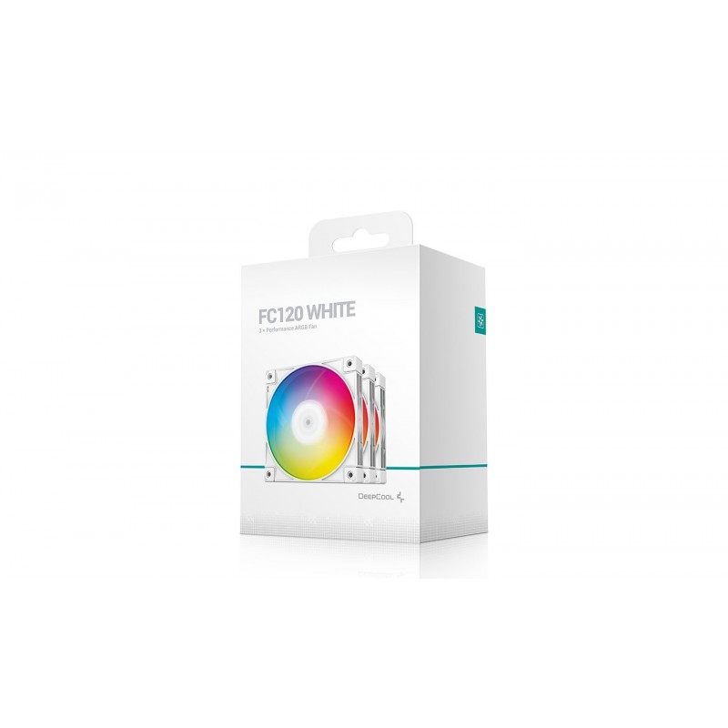 DeepCool Комплект вентилатори Fan Pack 3-in-1 - FC120 White, Addressable RGB, R-FC120-WHAMN3-G-1