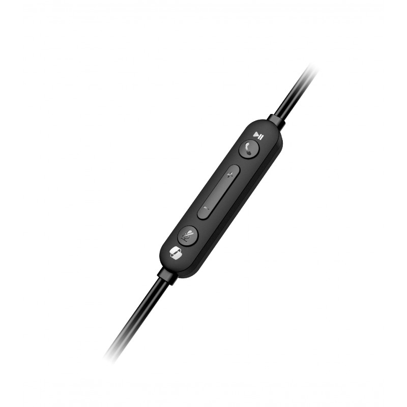 Genius слушалки с микрофон Headset HS-220U - AI, USB-C, Mic, Black, GENIUS-HS-220U-BK