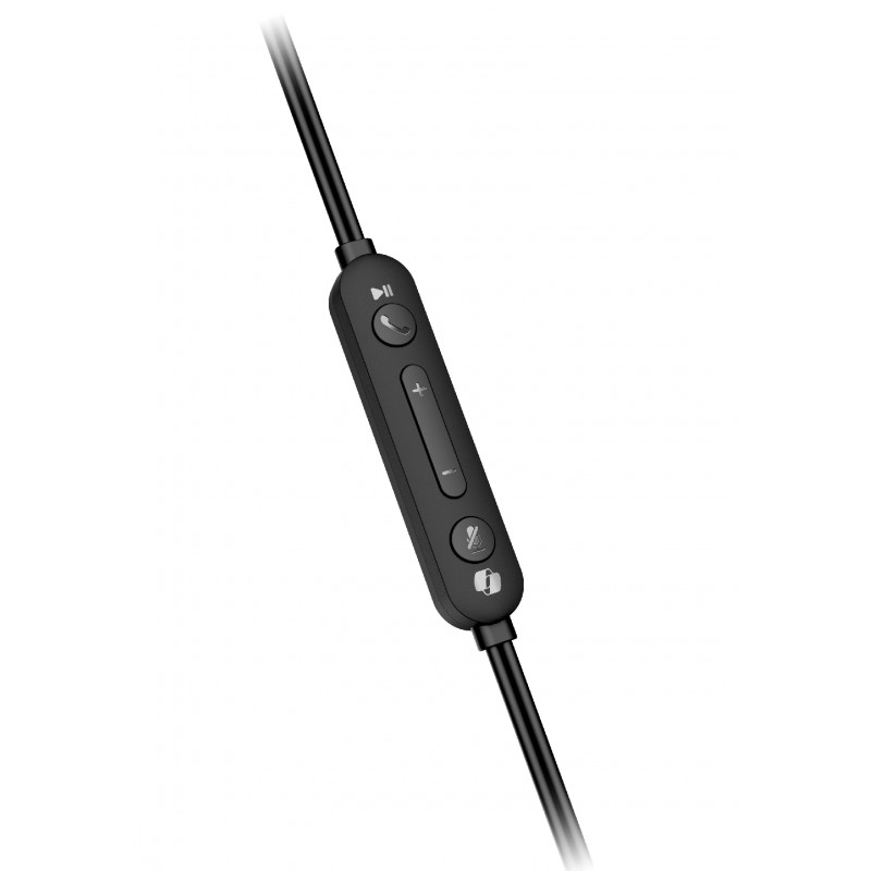 Genius слушалки с микрофон Headset HS-220U - AI, USB-C, Mic, Black, GENIUS-HS-220U-BK