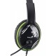 Genius слушалки с микрофон Headset HS-400A - 3.5 mm, Mic, Black/Green, GENIUS-HS-400A-GN