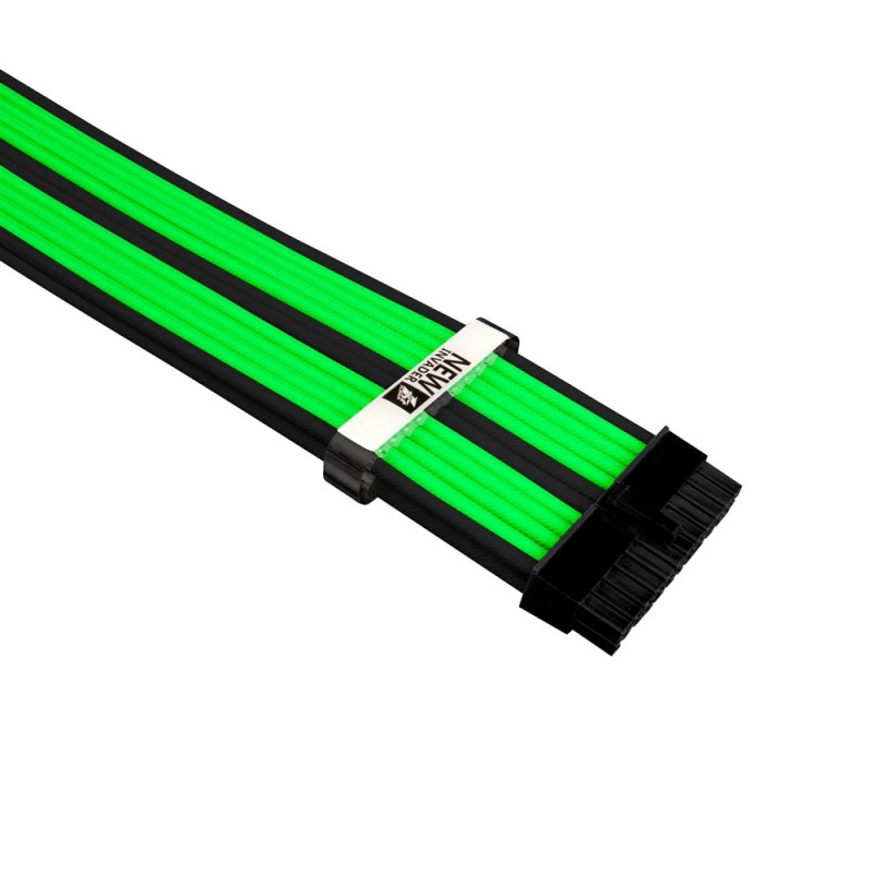 1stPlayer комплект удължителни кабели Custom Modding Cable Kit Black/Green - ATX24P, EPS, PCI-e - BGE-001, BGE-001