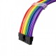 1stPlayer комплект удължителни кабели Custom Modding Cable Kit Rainbow - ATX24P, EPS, PCI-e - RB-001, RB-001