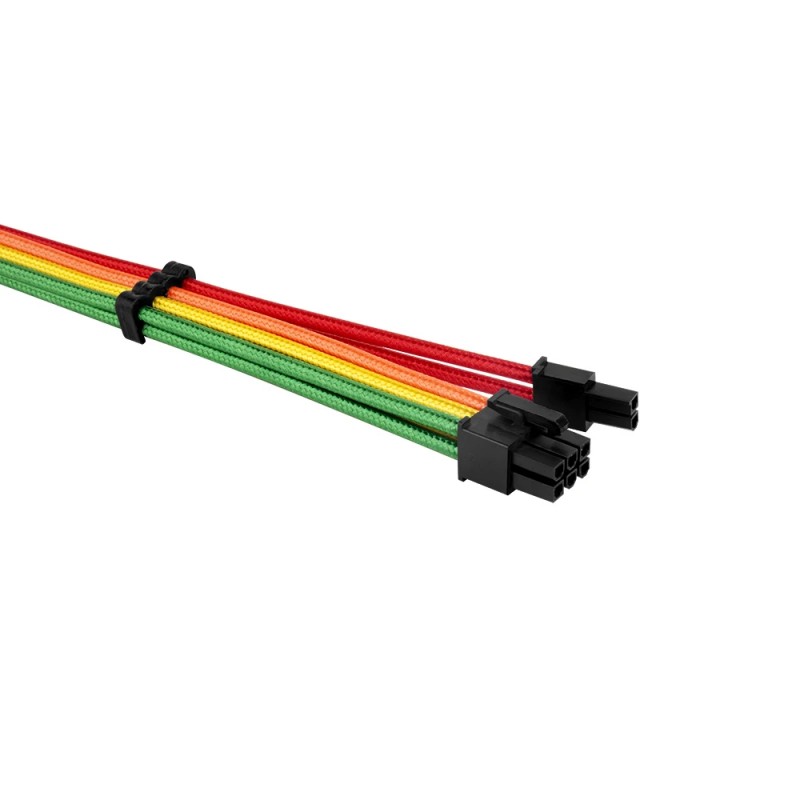 1stPlayer комплект удължителни кабели Custom Modding Cable Kit Rainbow - ATX24P, EPS, PCI-e - RB-001, RB-001