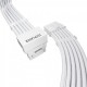 1stPlayer модулен кабел Custom Sleeved Modding Cable White - PCIe 5.0 12VHPWR M/M - FM2-B-WH, FM2-B-WH