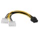 Makki Адаптер Adapter 2xMolex to 8pin PCI-E VGA - MAKKI-CE317-0.15m-MAKKI-CE317-0.15m