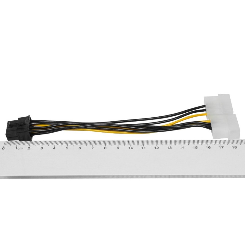 Makki Адаптер Adapter 2xMolex to 8pin PCI-E VGA - MAKKI-CE317-0.15m-MAKKI-CE317-0.15m
