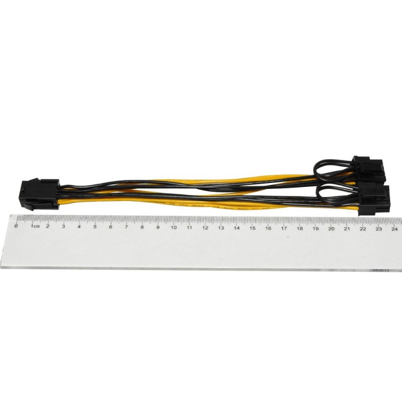 Makki Mining PCI-E Splitter 6pin -> 2x 8pin - MAKKI-CABLE-PCIE6-TO-2x8-MAKKI-CABLE-PCIE6-TO-2x8