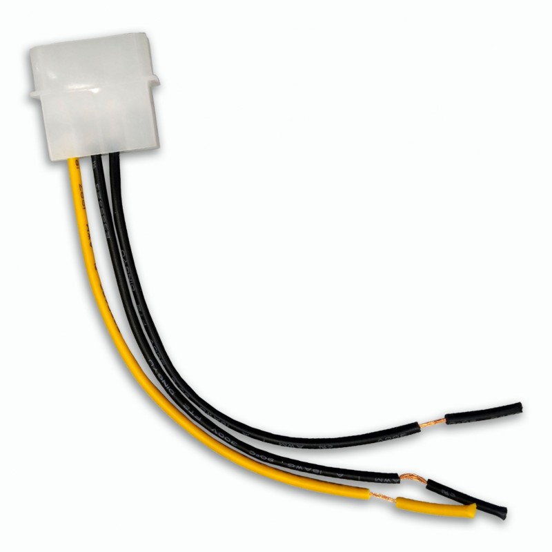 Makki кабел Cable Male Molex -> wires 1x12V 2xGround-MAKKI-CBL-MOLEX-WR1