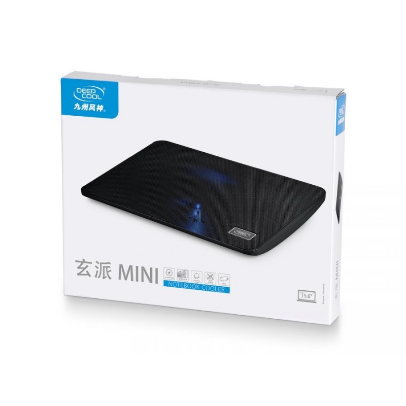 DeepCool Охладител за лаптоп Notebook Cooler WIND PAL MINI 15.6"- black-DP-N114L-WDMI