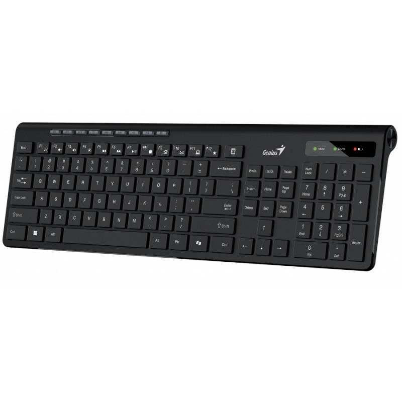 Genius клавиатура кирилизирана безжична Wireless Slim Keyboard SlimStar 7230 Black - AI, BG, 2.4Ghz