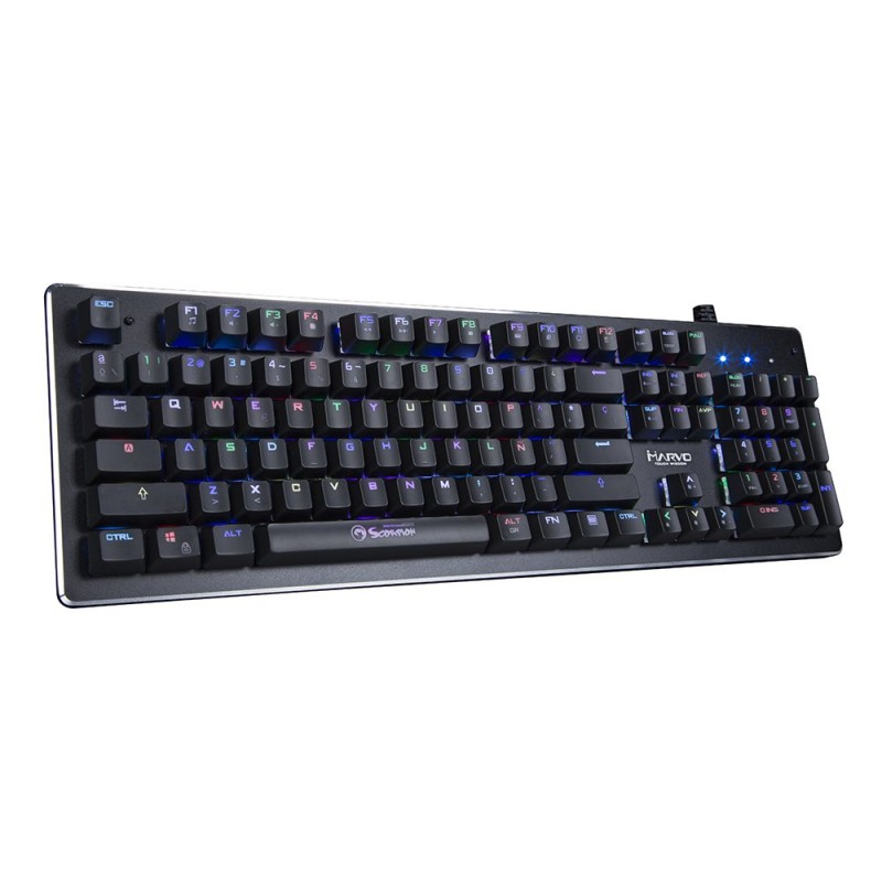 Marvo Механична клавиатура Gaming Keyboard Mechanical KG935 - 104 keys RGB/Macros - MARVO-KG935-MARVO-KG935