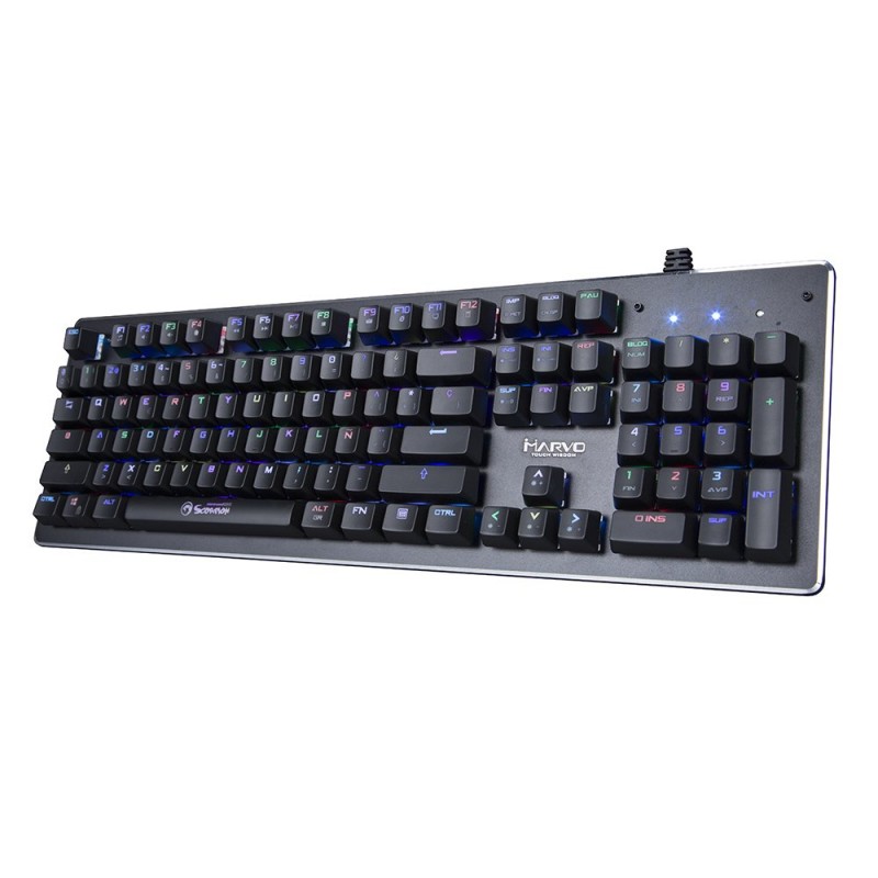 Marvo Механична клавиатура Gaming Keyboard Mechanical KG935 - 104 keys RGB/Macros - MARVO-KG935-MARVO-KG935