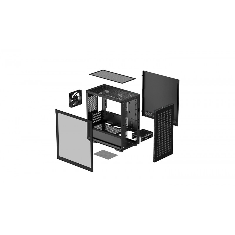 DeepCool кутия Case mATX - CH370, R-CH370-BKNAM1-G-1