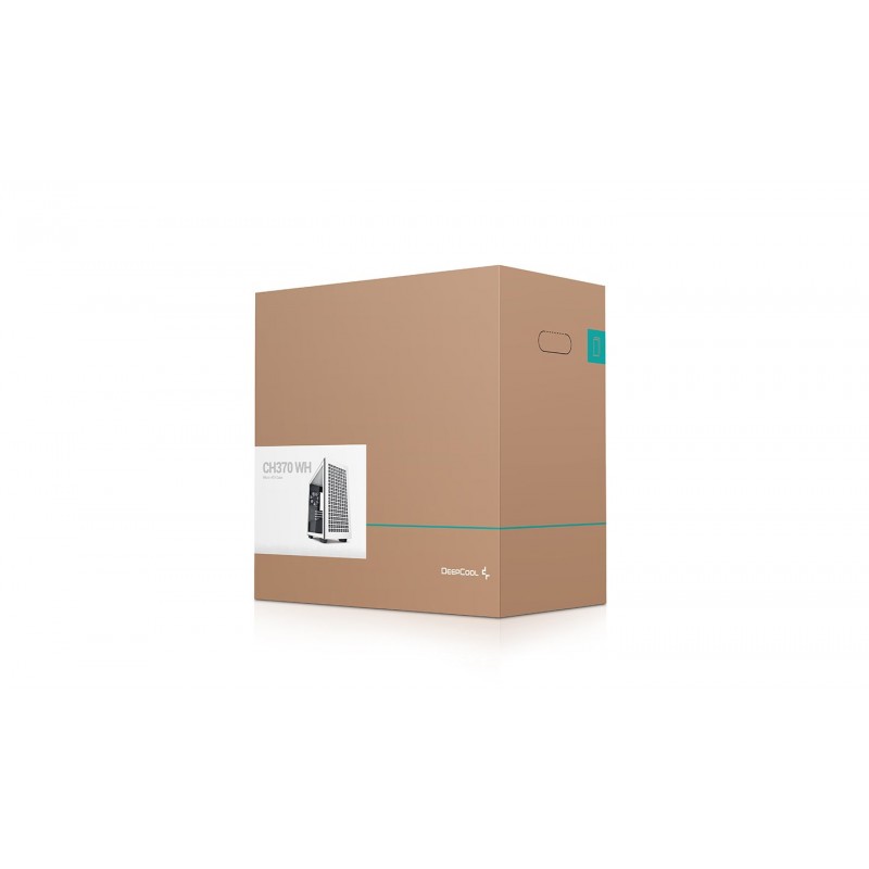 DeepCool кутия Case mATX - CH370 WH, R-CH370-WHNAM1-G-1
