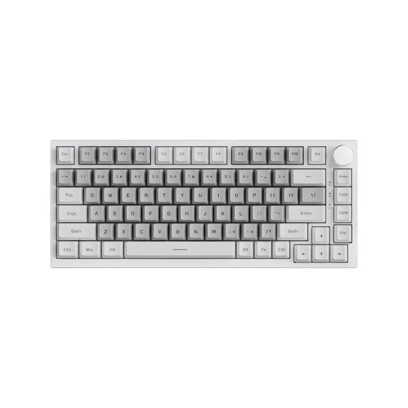 Ajazz геймърска механична клавиатура Gaming Mechanical Keyboard AK820 - Mille feuille Yellow Switches [Linear] (English US), White Gray, White Light
