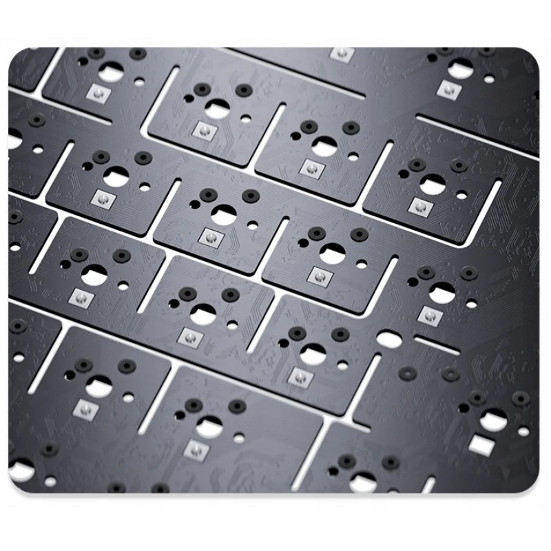 Ajazz геймърска механична клавиатура Gaming Mechanical Keyboard AK820 - Red Switches [Linear] (English US), Black, White Backlight