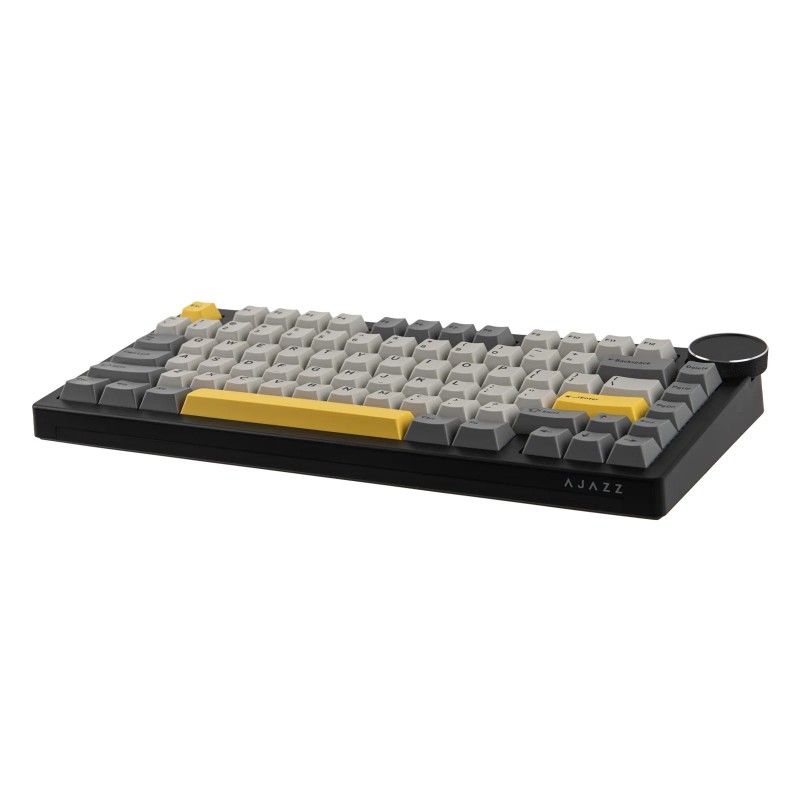 Ajazz геймърска механична клавиатура Gaming Mechanical Keyboard AK820 V2 - Arctic Isle Magnetic Switch [Linear] (English US), Black, Gray, Yellow