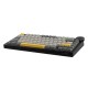 Ajazz геймърска механична клавиатура Gaming Mechanical Keyboard AK820 V2 - Arctic Isle Magnetic Switch [Linear] (English US), Black, Gray, Yellow