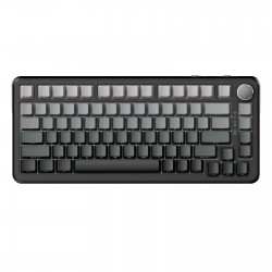 Ajazz геймърска механична клавиатура Wireless Gaming Mechanical Keyboard AK820 MAX - White birch [Linear] (English US), Side Printed, Gray