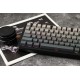Ajazz геймърска механична клавиатура Wireless Gaming Mechanical Keyboard AK820 MAX - White birch [Linear] (English US), Side Printed, Gray