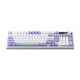 Ajazz геймърска механична клавиатура Wireless Gaming Mechanical Keyboard AK980 V2 - Gift Switch [Linear] (English US), Purple, White, Blue