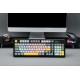 Ajazz геймърска механична клавиатура Wireless Gaming Mechanical Keyboard AK980 V2 - Gift Switch [Linear] (English US), Purple, White, Blue