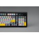 Ajazz геймърска механична клавиатура Wireless Gaming Mechanical Keyboard AK980 V2 - Gift Switch [Linear] (English US), Purple, White, Blue