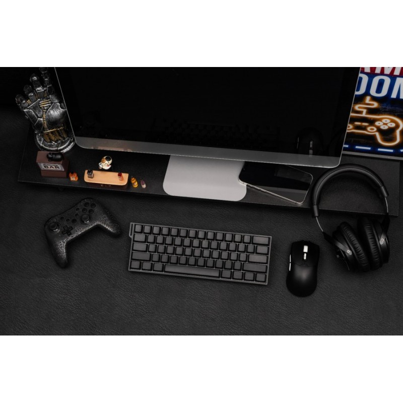 Aula геймърска механична клавиатура Wireless Gaming Mechanical Keyboard MINI 60 HE PRO 8K  - Stormrise Magnetic Switch [Linear] (English US), Black