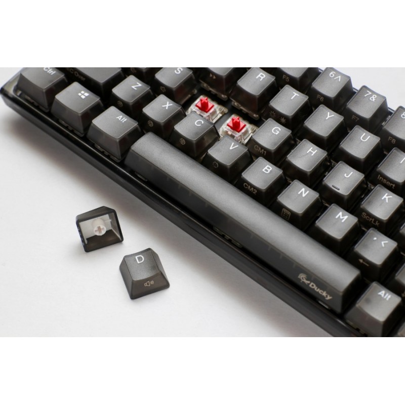 Ducky професионална геймърска механична клавиатура Professional Gaming Mechanical Keyboard One 3 Mini Aura Black - Cherry MX RGB Brown [Tactile]