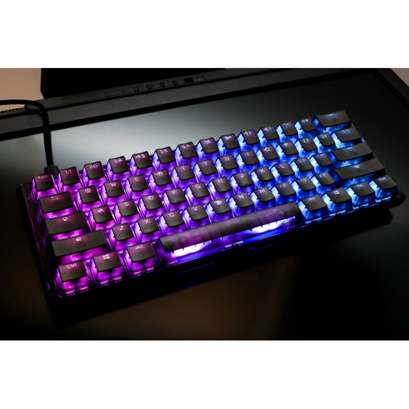 Ducky професионална геймърска механична клавиатура Professional Gaming Mechanical Keyboard One 3 Mini Aura Black - Cherry MX RGB Brown [Tactile]