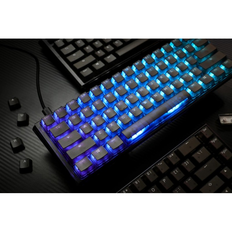 Ducky професионална геймърска механична клавиатура Professional Gaming Mechanical Keyboard One 3 Mini Aura Black - Cherry MX RGB Brown [Tactile]