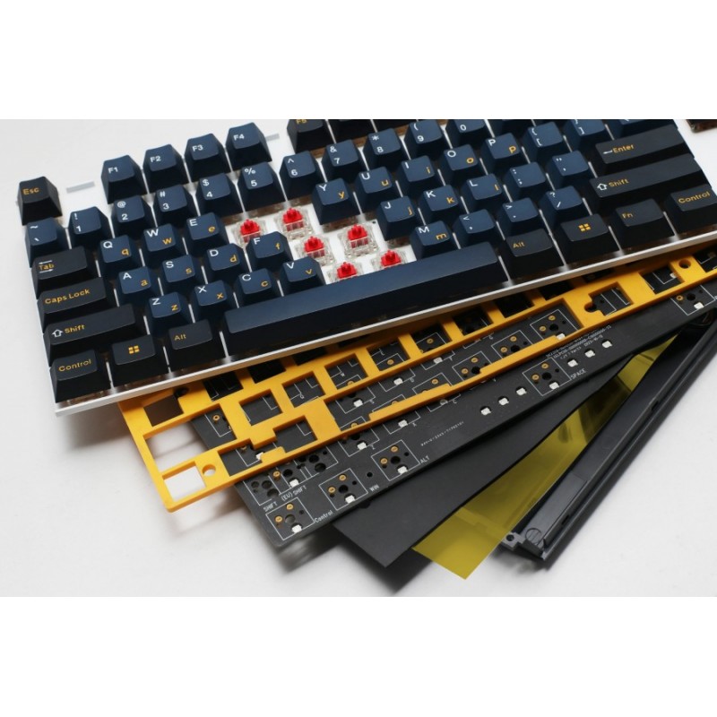 Ducky професионална геймърска механична клавиатура Professional Gaming Mechanical Keyboard One 3 Pro Nazca Line - 8K, Cherry MX2A RGB Silent Red [Linear]