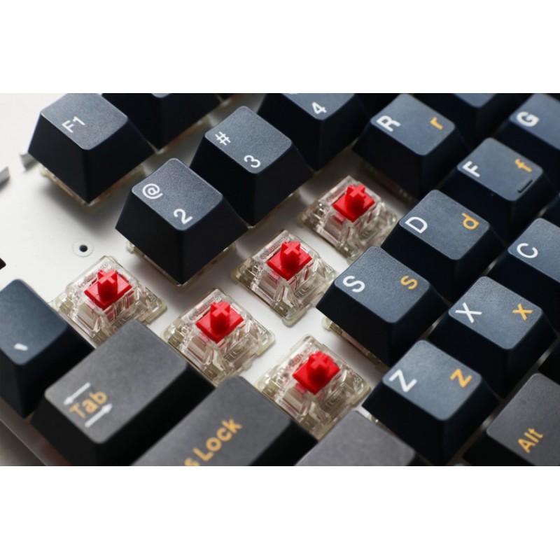 Ducky професионална геймърска механична клавиатура Professional Gaming Mechanical Keyboard One 3 Pro Nazca Line - 8K, Cherry MX2A RGB Silent Red [Linear]