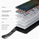 MCHOSE геймърска механична клавиатура Gaming Mechanical Keyboard Ace 68 - 8K, Ice Blue Magnetic Switch [Linear] (English US), White