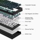 MCHOSE геймърска механична клавиатура Gaming Mechanical Keyboard Jet75 - 8K, Kailh Magnetic God Switch [Linear] (English US), Black
