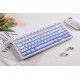 MCHOSE геймърска механична клавиатура Wireless Gaming Mechanical Keyboard G75 Pro - Tofu Switch v2 [Linear] (English US), Blue Cabbage