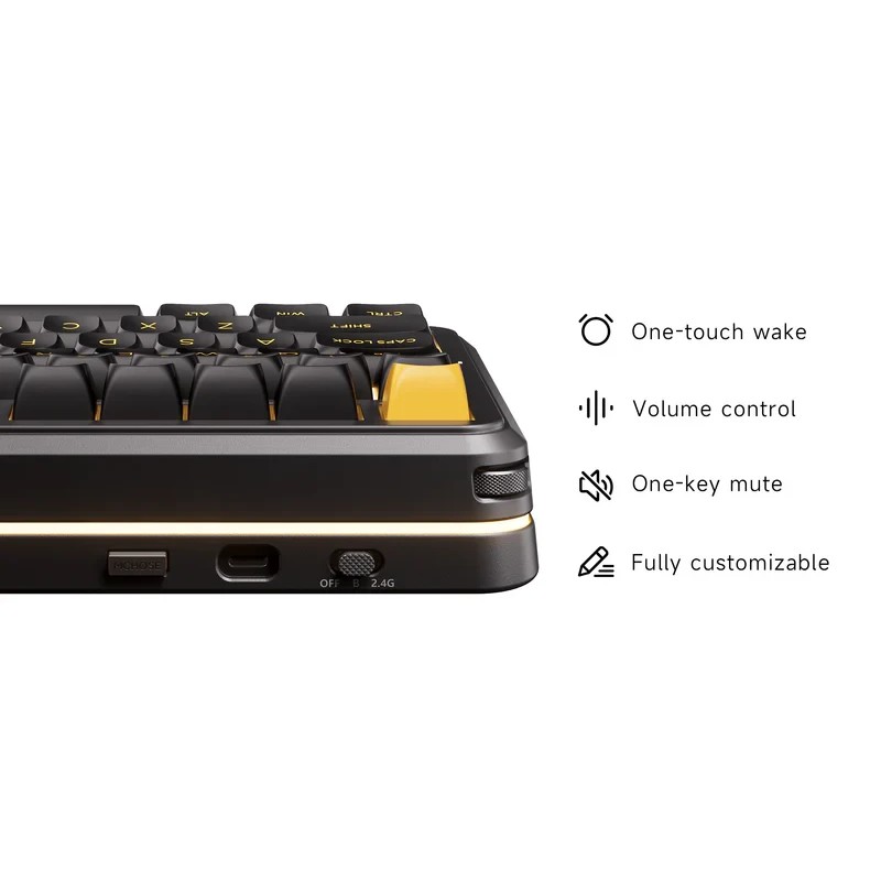 MCHOSE геймърска механична клавиатура Wireless Gaming Mechanical Keyboard MC-K99 V3 - Icy Creamsicle Switch [Linear] (English US), Glacier Gradient