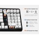 MCHOSE геймърска механична клавиатура Wireless Gaming Mechanical Keyboard UT98 Classic Therapy - Silent Peach V3 Switch [Linear] (English US)