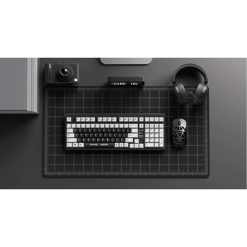 MCHOSE геймърска механична клавиатура Wireless Gaming Mechanical Keyboard UT98 Classic Therapy - Silent Peach V3 Switch [Linear] (English US)