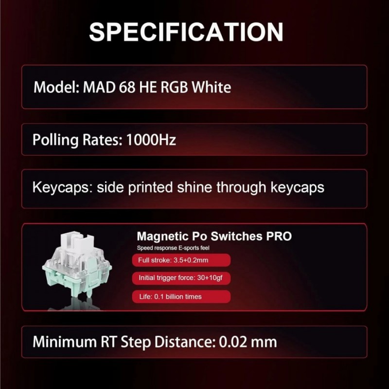 Madlions професионална геймърска механична клавиатура Professional Gaming Mechanical Keyboard MAD