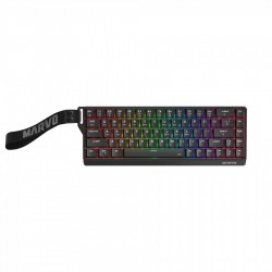 Marvo безжична механична геймърска клавиатура Wireless Gaming Mechanical keyboard Saber 65W KG965W - 1K, Banana Crystal [Linear], (English US)