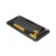 Marvo безжична механична геймърска клавиатура Wireless Gaming Mechanical keyboard Titan 75 - KG985W Black - Banana Crystal [Linear]